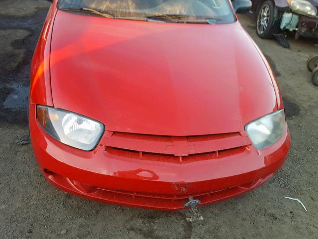 1G1JF52F747242856 - 2004 CHEVROLET CAVALIER L RED photo 9