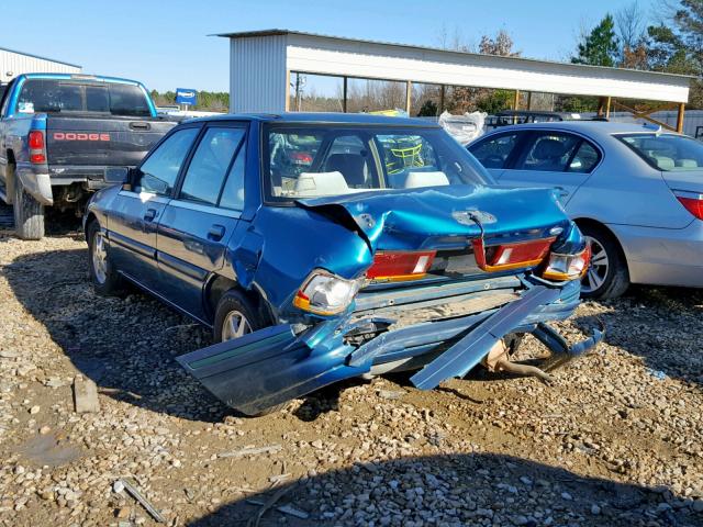 3FASP13J5TR112401 - 1996 FORD ESCORT LX GREEN photo 3