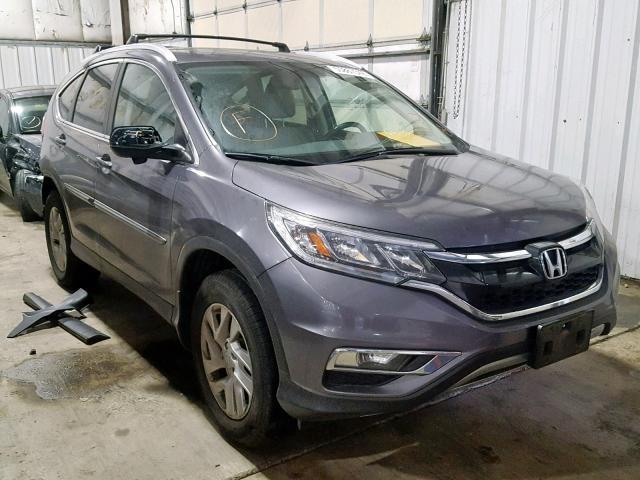 2HKRM4H73FH636833 - 2015 HONDA CR-V EXL SILVER photo 1