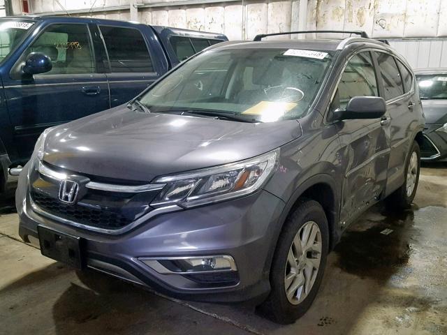 2HKRM4H73FH636833 - 2015 HONDA CR-V EXL SILVER photo 2