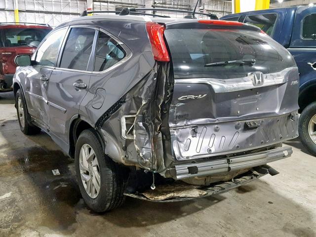 2HKRM4H73FH636833 - 2015 HONDA CR-V EXL SILVER photo 3