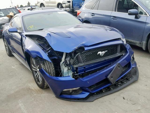 1FA6P8CF6F5306237 - 2015 FORD MUSTANG GT BLUE photo 1