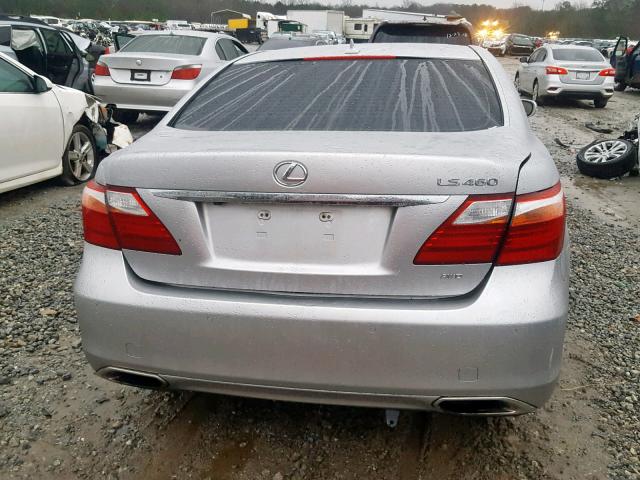 JTHCL5EF4B5009139 - 2011 LEXUS LS 460 SILVER photo 9