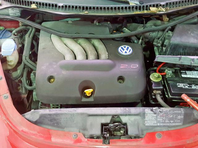 3VWCA21C9XM437594 - 1999 VOLKSWAGEN NEW BEETLE RED photo 7