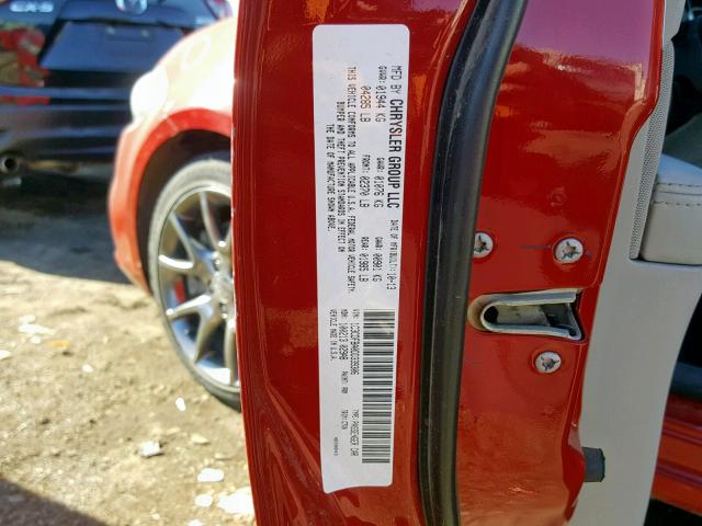 1C3CDFBA0DD339306 - 2013 DODGE DART SXT RED photo 10