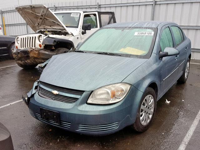 1G1AD5F58A7221629 - 2010 CHEVROLET COBALT 1LT TEAL photo 2