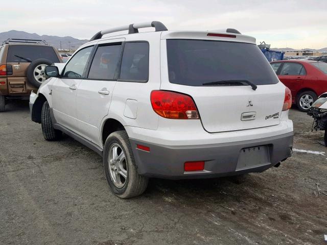 JA4LZ31G33U117045 - 2003 MITSUBISHI OUTLANDER WHITE photo 3