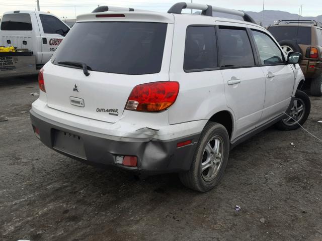 JA4LZ31G33U117045 - 2003 MITSUBISHI OUTLANDER WHITE photo 4