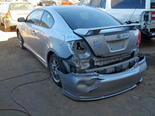 JTKDE177750016286 - 2005 TOYOTA SCION TC ვერცხლისფერი ფოტო 3