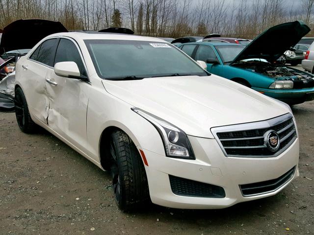 1G6AB5R34E0117065 - 2014 CADILLAC ATS LUXURY WHITE photo 1