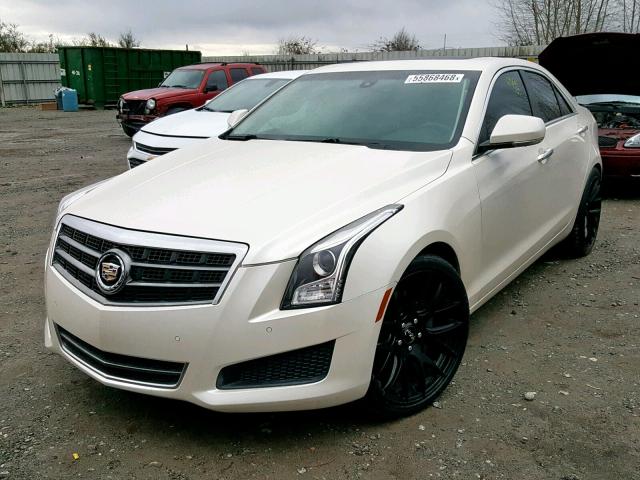 1G6AB5R34E0117065 - 2014 CADILLAC ATS LUXURY WHITE photo 2