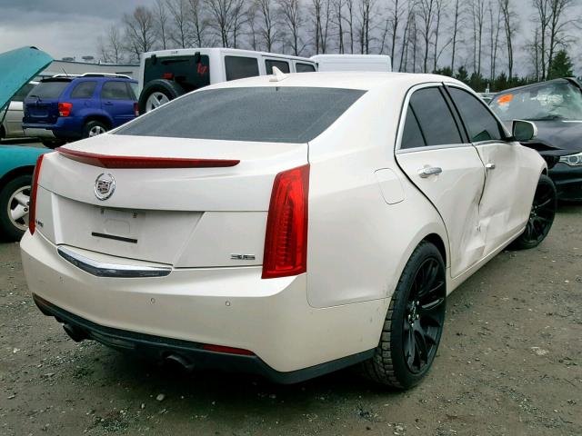 1G6AB5R34E0117065 - 2014 CADILLAC ATS LUXURY WHITE photo 4