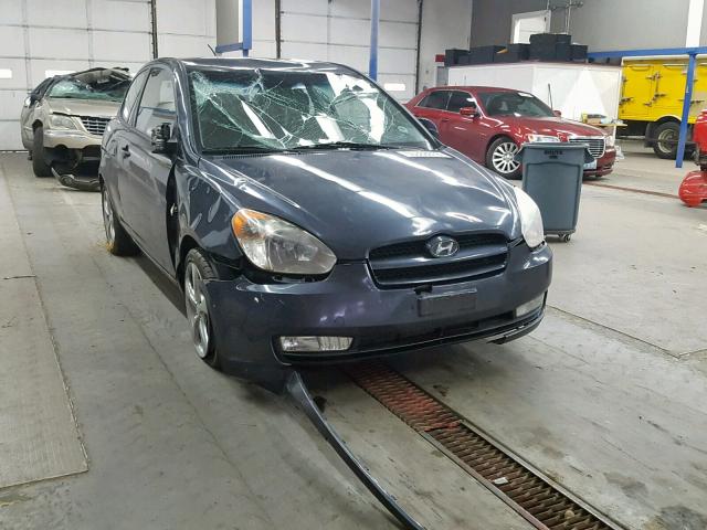 KMHCN36C27U011128 - 2007 HYUNDAI ACCENT SE BLUE photo 1