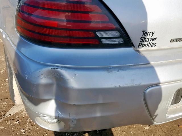 1G2NE52F03C107661 - 2003 PONTIAC GRAND AM S SILVER photo 10