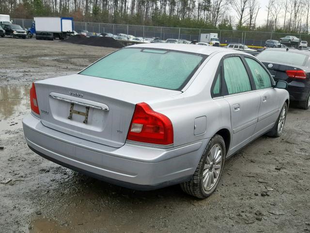 YV1TS91Z741345304 - 2004 VOLVO S80 T6 SILVER photo 4