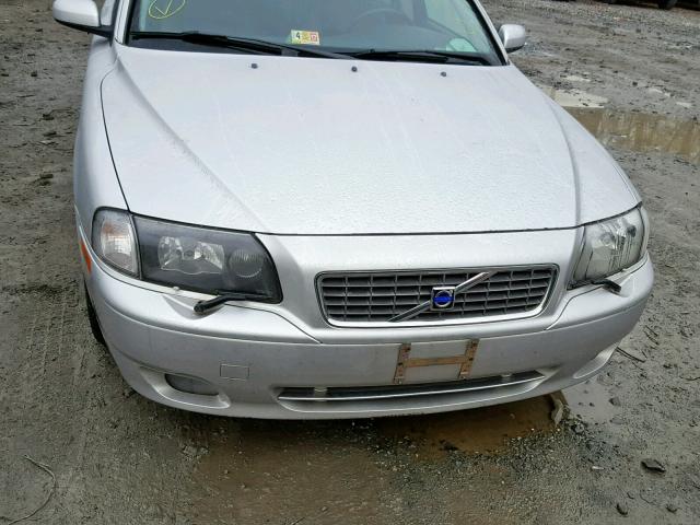 YV1TS91Z741345304 - 2004 VOLVO S80 T6 SILVER photo 9