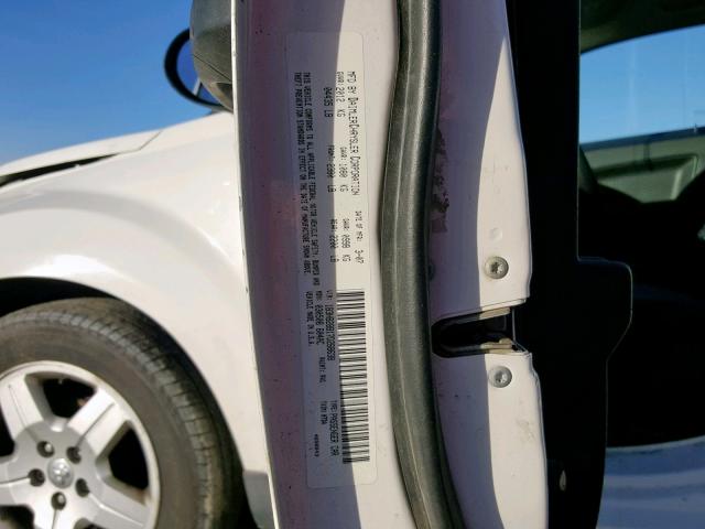 1B3HB48B08D652097 - 2008 DODGE CALIBER SX WHITE photo 10