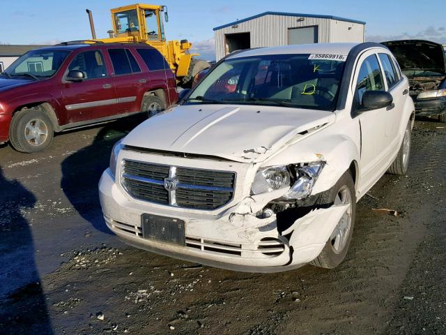 1B3HB48B08D652097 - 2008 DODGE CALIBER SX WHITE photo 2