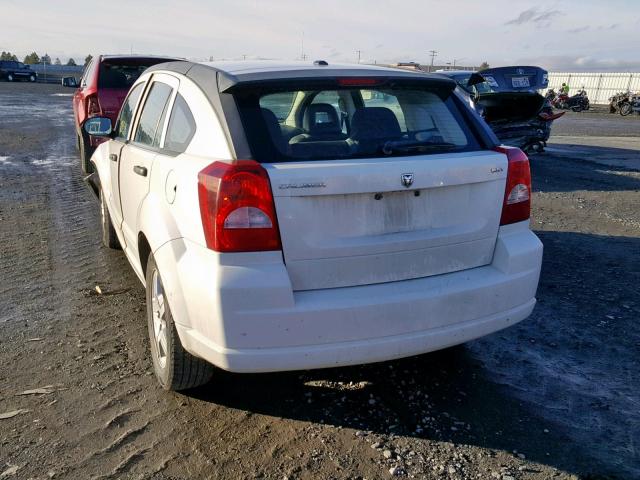 1B3HB48B08D652097 - 2008 DODGE CALIBER SX WHITE photo 3