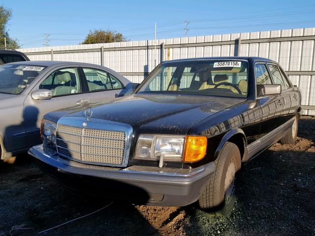 WDBCA39E2MA610295 - 1991 MERCEDES-BENZ 560 SEL BLACK photo 2