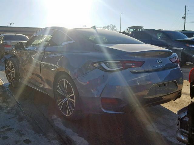 JN1CV7EK2HM110427 - 2017 INFINITI Q60 BASE SILVER photo 3