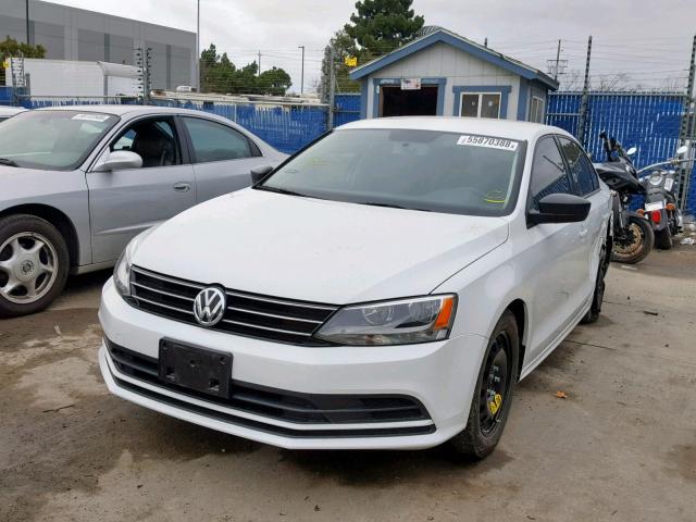 3VW2K7AJ1FM323902 - 2015 VOLKSWAGEN JETTA BASE 白色 照片 2