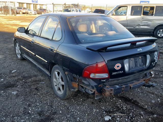 3N1BB51D51L114214 - 2001 NISSAN SENTRA SE BLACK photo 3