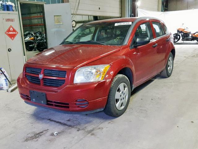 1B3HB28B08D627088 - 2008 DODGE CALIBER RED photo 2