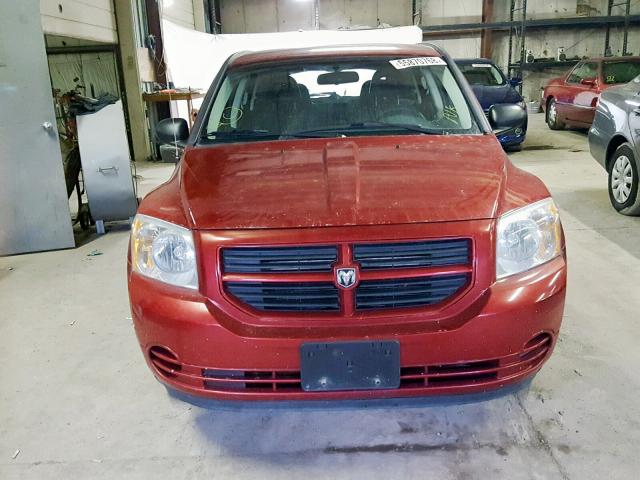 1B3HB28B08D627088 - 2008 DODGE CALIBER RED photo 9