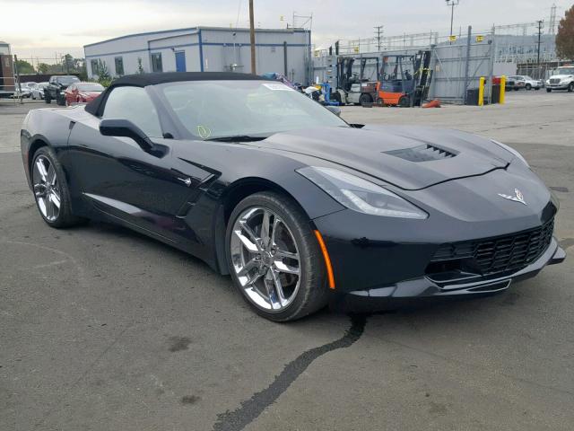 1G1YF3D74J5104577 - 2018 CHEVROLET CORVETTE S BLACK photo 1