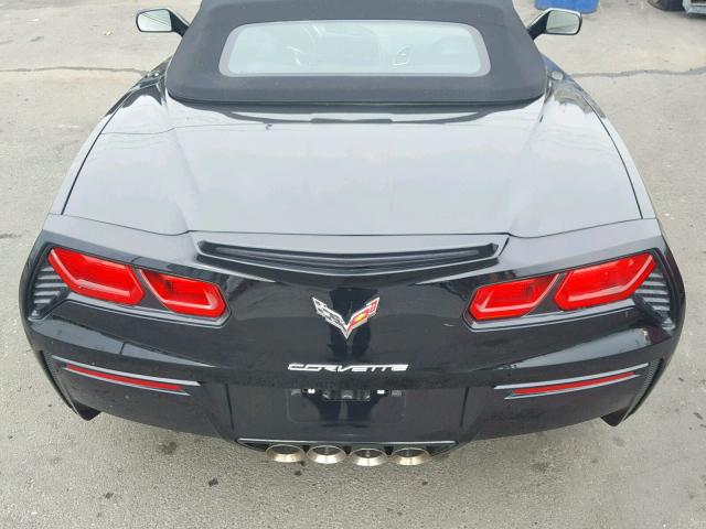 1G1YF3D74J5104577 - 2018 CHEVROLET CORVETTE S BLACK photo 6