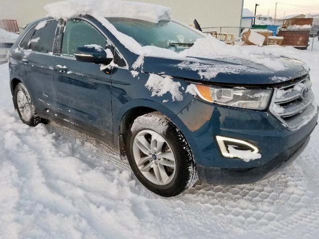 2FMPK4J92GBC22251 - 2016 FORD EDGE SEL BLUE photo 1