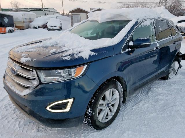 2FMPK4J92GBC22251 - 2016 FORD EDGE SEL BLUE photo 2