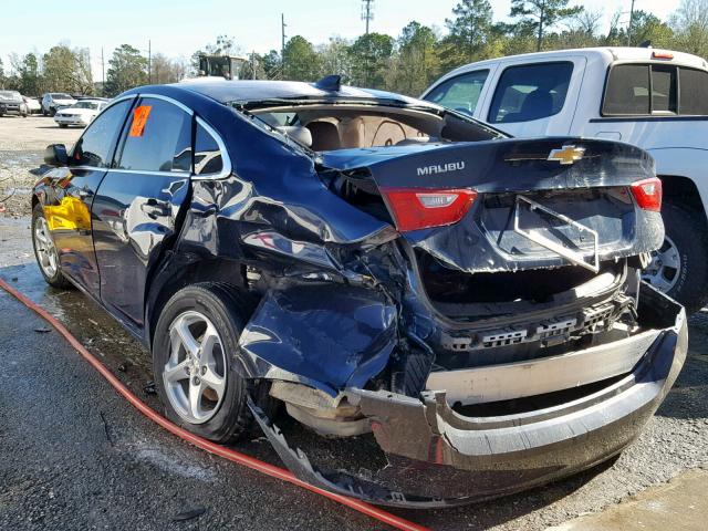 1G1ZB5ST3HF144228 - 2017 CHEVROLET MALIBU LS BLUE photo 3