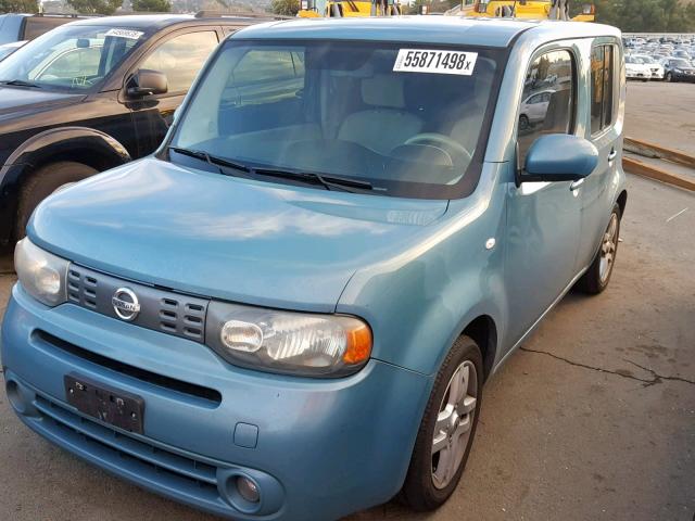 JN8AZ2KR4AT150649 - 2010 NISSAN CUBE BASE BLUE photo 2