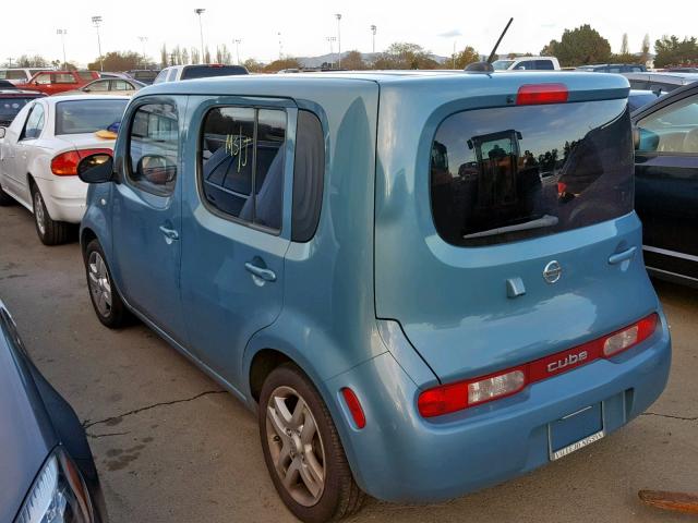 JN8AZ2KR4AT150649 - 2010 NISSAN CUBE BASE BLUE photo 3