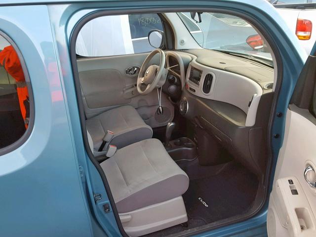 JN8AZ2KR4AT150649 - 2010 NISSAN CUBE BASE BLUE photo 5