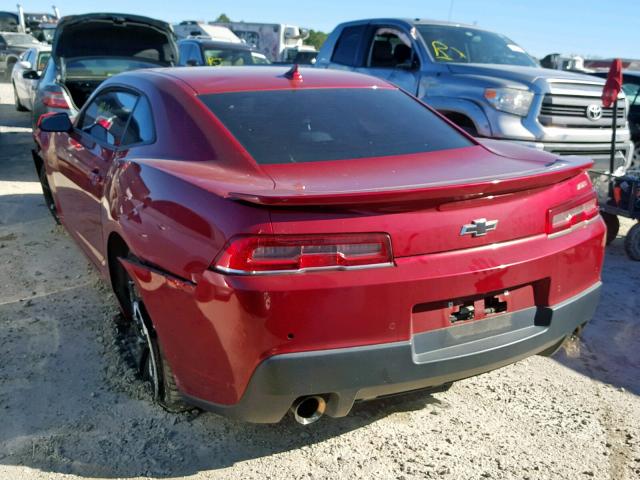 2G1FK1EJ1E9256889 - 2014 CHEVROLET CAMARO 2SS RED photo 3