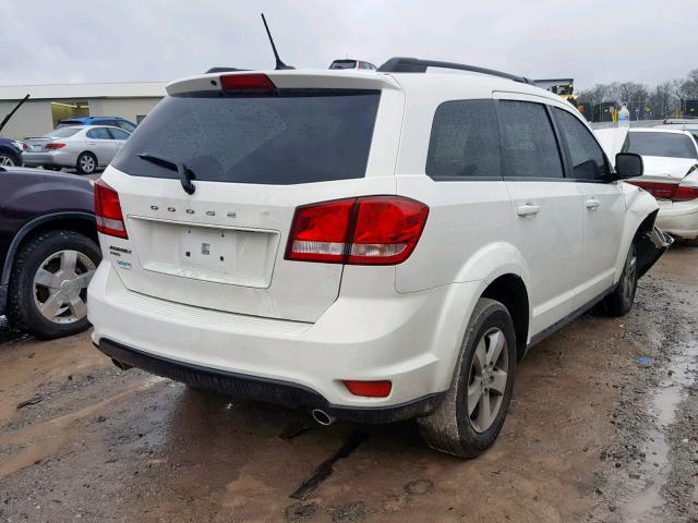 3D4PH1FG6BT548238 - 2011 DODGE JOURNEY MA WHITE photo 4