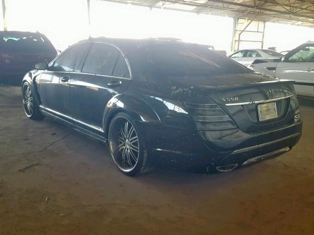 WDDNG71X58A226889 - 2008 MERCEDES-BENZ S 550 BLACK photo 3