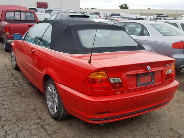 WBABS33411JY52076 - 2001 BMW 325 CI RED photo 3