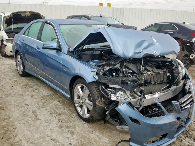 WDDHF5KB8CA589011 - 2012 MERCEDES-BENZ E 350 BLUE photo 1