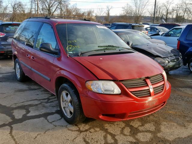 1D4GP45R95B144167 - 2005 DODGE CARAVAN SX RED photo 1