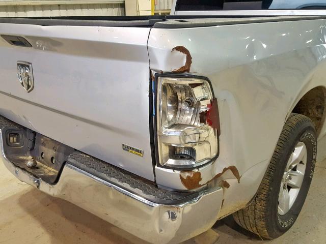 1C6RR6GG6DS597353 - 2013 RAM 1500 SLT SILVER photo 9