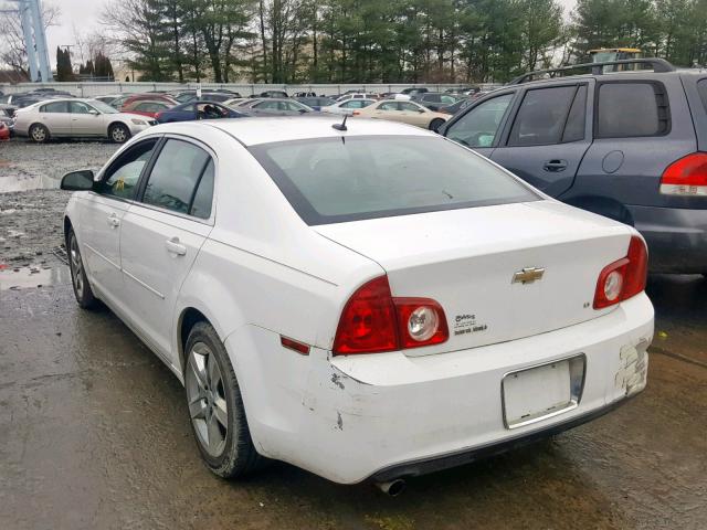 1G1ZH57B694205292 - 2009 CHEVROLET MALIBU 1LT WHITE photo 3
