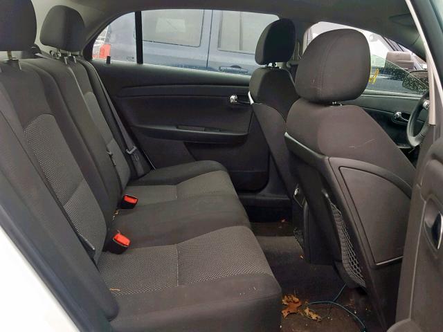 1G1ZH57B694205292 - 2009 CHEVROLET MALIBU 1LT WHITE photo 6