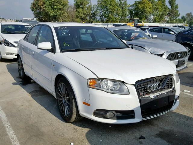 WAUEF78E08A168401 - 2008 AUDI A4 S-LINE WHITE photo 1