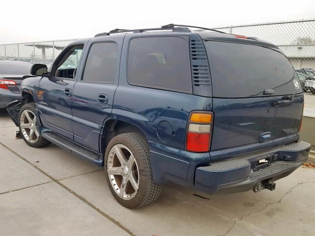 1GKEK63U75J266607 - 2005 GMC YUKON DENA BLUE photo 3