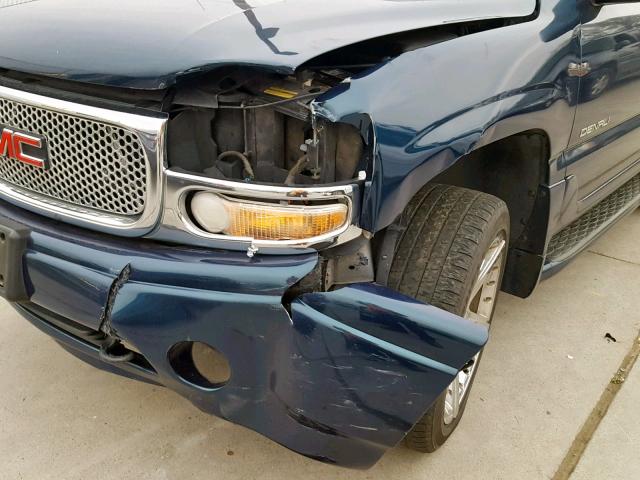 1GKEK63U75J266607 - 2005 GMC YUKON DENA BLUE photo 9