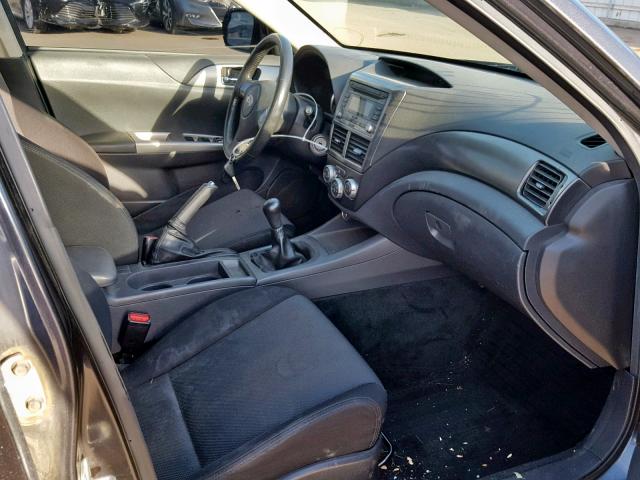 JF1GH74608G802569 - 2008 SUBARU IMPREZA WR GRAY photo 5